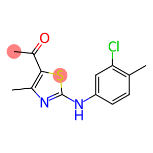 1-[2-(3-chloro-4-methylanilino)-4-methyl-1,3-thiazol-5-yl]ethanone