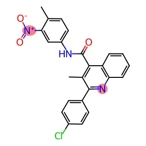 2-(4-chlorophenyl)-N-{3-nitro-4-methylphenyl}-3-methyl-4-quinolinecarboxamide