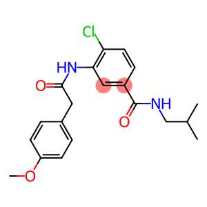 4-chloro-N-isobutyl-3-{[(4-methoxyphenyl)acetyl]amino}benzamide