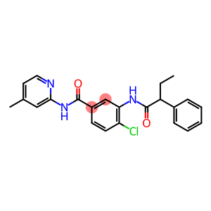 4-chloro-N-(4-methyl-2-pyridinyl)-3-[(2-phenylbutanoyl)amino]benzamide