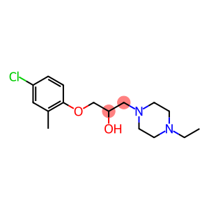 1-(4-chloro-2-methylphenoxy)-3-(4-ethyl-1-piperazinyl)-2-propanol