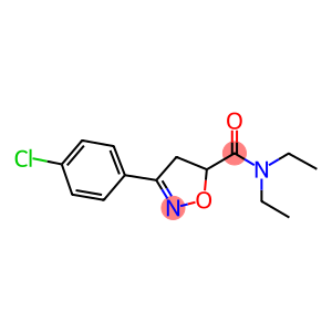 3-(4-chlorophenyl)-N,N-diethyl-4,5-dihydro-5-isoxazolecarboxamide