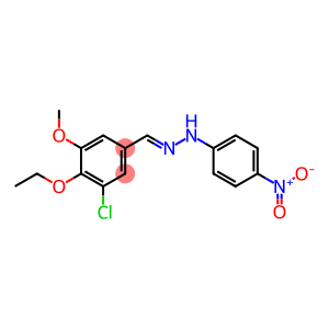 3-chloro-4-ethoxy-5-methoxybenzaldehyde {4-nitrophenyl}hydrazone