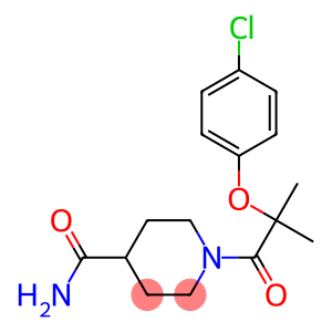 1-[2-(4-chlorophenoxy)-2-methylpropanoyl]-4-piperidinecarboxamide