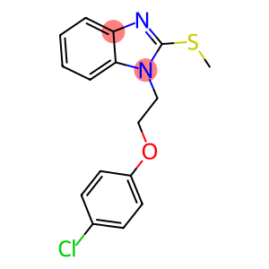 1-[2-(4-CHLOROPHENOXY)ETHYL]-2-(METHYLTHIO)-1H-BENZIMIDAZOLE