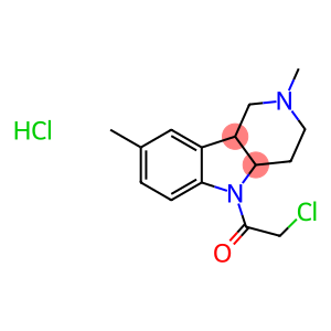 5-(Chloroacetyl)-2,8-dimethyl-2,3,4,4a,5,9b-hexahydro-1H-pyrido[4,3-b]indole hydrochloride