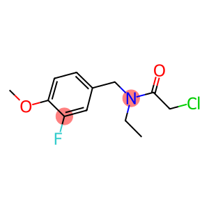 2-CHLORO-N-ETHYL-N-(3-FLUORO-4-METHOXYBENZYL)ACETAMIDE