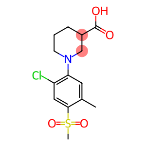1-[2-Chloro-5-methyl-4-(methylsulphonyl)phenyl]piperidine-3-carboxylic acid