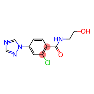 2-Chloro-N-(2-hydroxyethyl)-4-(1H-1,2,4-triazol-1-yl)benzamide