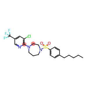 1-[3-CHLORO-5-(TRIFLUOROMETHYL)PYRIDIN-2-YL]-4-[(4-PENTYLPHENYL)SULFONYL]-1,4-DIAZEPANE