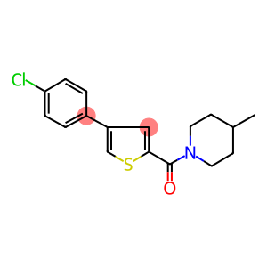 [[4-(4-CHLOROPHENYL)THIOPHEN-2-YL]CARBONYL]-4-METHYLPIPERIDINE