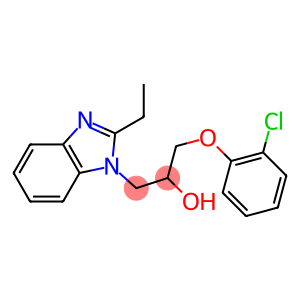 1-(2-chlorophenoxy)-3-(2-ethyl-1H-benzimidazol-1-yl)-2-propanol