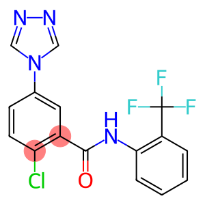 2-chloro-5-(4H-1,2,4-triazol-4-yl)-N-[2-(trifluoromethyl)phenyl]benzamide