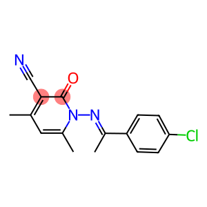 1-{[1-(4-chlorophenyl)ethylidene]amino}-4,6-dimethyl-2-oxo-1,2-dihydropyridine-3-carbonitrile