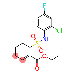 6-(2-CHLORO-4-FLUORO-PHENYLSULFAMOYL)-CYCLOHEX-1-ENECARBOXYLIC ACID ETHYL ESTER