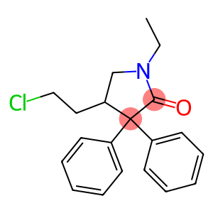 4-(2-CHLOROETHYL)-3,3-DIPHENYL-1-ETHYL-2-PYRROLIDINONE