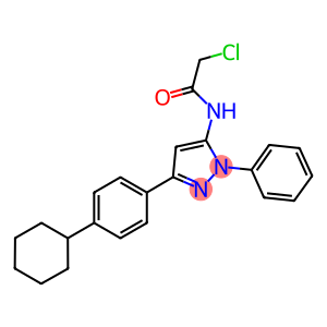 2-CHLORO-N-[5-(4-CYCLOHEXYL-PHENYL)-2-PHENYL-2H-PYRAZOL-3-YL]-ACETAMIDE
