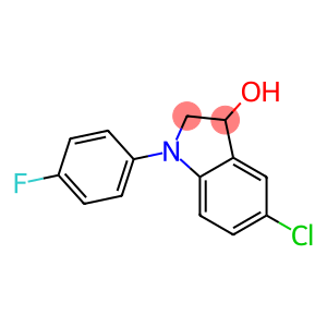 5-CHLORO-1-(4-FLUORO-PHENYL)-2,3-DIHYDRO-1H-INDOL-3-OL