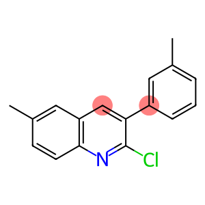 2-CHLORO-6-METHYL-3-(3-METHYLPHENYL)QUINOLINE