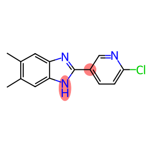 2-(6-CHLORO-3-PYRIDINYL)-5,6-DIMETHYL-1H-1,3-BENZIMIDAZOLE