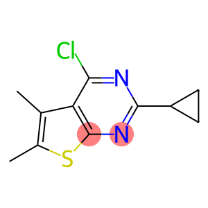 4-chloro-2-cyclopropyl-5,6-dimethylthieno[2,3-d]pyrimidine