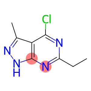 4-CHLORO-6-ETHYL-3-METHYL-1H-PYRAZOLO[3,4-D]PYRIMIDINE