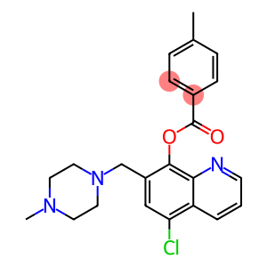 5-chloro-7-[(4-methyl-1-piperazinyl)methyl]-8-quinolinyl 4-methylbenzoate