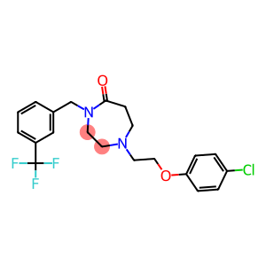 1-[2-(4-CHLOROPHENOXY)ETHYL]-4-[3-(TRIFLUOROMETHYL)BENZYL]-1,4-DIAZEPAN-5-ONE