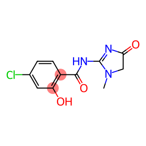 4-chloro-2-hydroxy-N-(1-methyl-4-oxo-4,5-dihydro-1H-imidazol-2-yl)benzamide