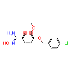 4-[(4-chlorophenyl)methoxy]-N'-hydroxy-3-methoxybenzene-1-carboximidamide