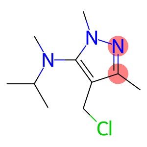 4-(chloromethyl)-N,1,3-trimethyl-N-(propan-2-yl)-1H-pyrazol-5-amine