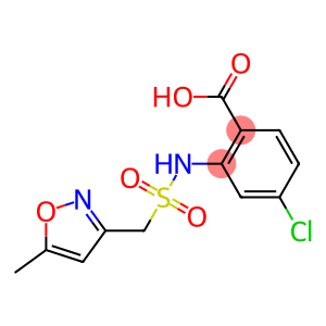 4-chloro-2-[(5-methyl-1,2-oxazol-3-yl)methanesulfonamido]benzoic acid