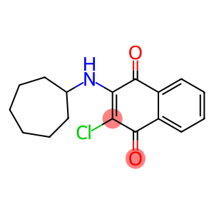 2-chloro-3-(cycloheptylamino)naphthoquinone