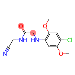 2-[(4-chloro-2,5-dimethoxyphenyl)amino]-N-(cyanomethyl)acetamide