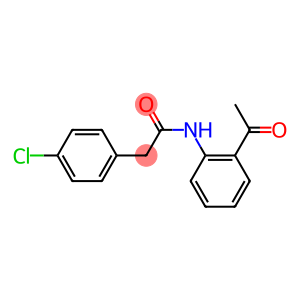 2-(4-chlorophenyl)-N-(2-acetylphenyl)acetamide