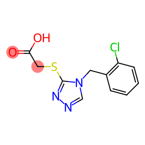 2-({4-[(2-chlorophenyl)methyl]-4H-1,2,4-triazol-3-yl}sulfanyl)acetic acid