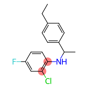 2-chloro-N-[1-(4-ethylphenyl)ethyl]-4-fluoroaniline