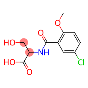 2-[(5-chloro-2-methoxyphenyl)formamido]-3-hydroxypropanoic acid