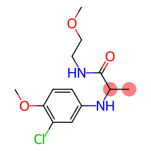 2-[(3-chloro-4-methoxyphenyl)amino]-N-(2-methoxyethyl)propanamide