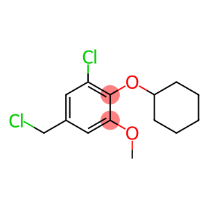 1-chloro-5-(chloromethyl)-2-(cyclohexyloxy)-3-methoxybenzene