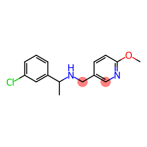 [1-(3-chlorophenyl)ethyl][(6-methoxypyridin-3-yl)methyl]amine