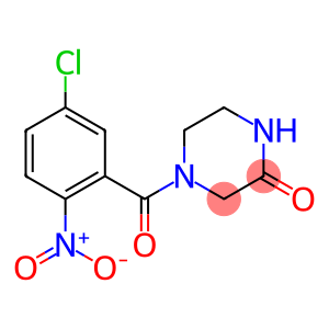 4-[(5-chloro-2-nitrophenyl)carbonyl]piperazin-2-one