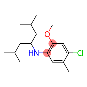 4-chloro-N-(2,6-dimethylheptan-4-yl)-2-methoxy-5-methylaniline