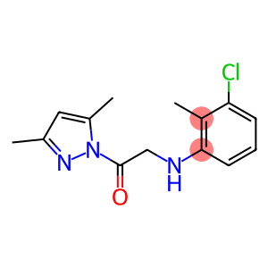 3-chloro-N-[2-(3,5-dimethyl-1H-pyrazol-1-yl)-2-oxoethyl]-2-methylaniline