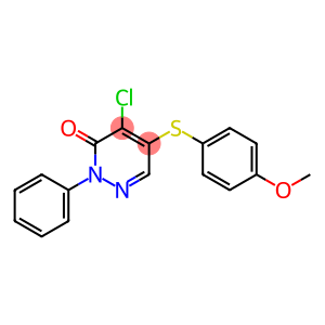 4-chloro-5-[(4-methoxyphenyl)sulfanyl]-2-phenyl-3(2H)-pyridazinone