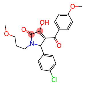 5-(4-chlorophenyl)-3-hydroxy-4-(4-methoxybenzoyl)-1-(3-methoxypropyl)-1,5-dihydro-2H-pyrrol-2-one