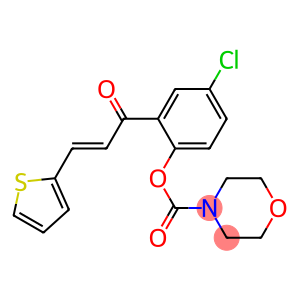 4-chloro-2-[3-(2-thienyl)acryloyl]phenyl 4-morpholinecarboxylate