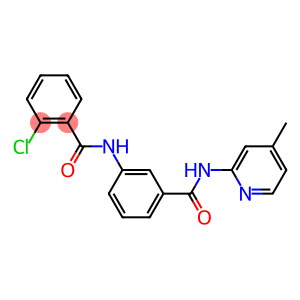 2-chloro-N-(3-{[(4-methyl-2-pyridinyl)amino]carbonyl}phenyl)benzamide