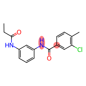 3-chloro-4-methyl-N-[3-(propionylamino)phenyl]benzamide