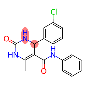 4-(3-chlorophenyl)-6-methyl-2-oxo-N-phenyl-1,2,3,4-tetrahydro-5-pyrimidinecarboxamide